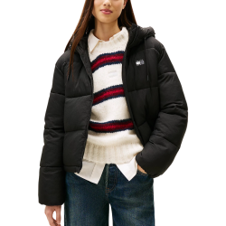 Γυναικείο Puffer Μπουφάν Μαύρο Tommy Jeans DW0DW21625-BDS