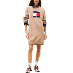 Γυναικείο Πλεκτό Φόρεμα Μπεζ Tommy Jeans DW0DW21462-GUQ