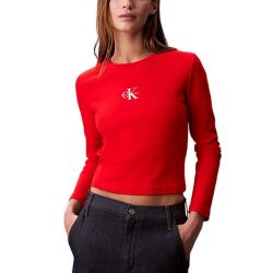 Γυναικείο Μακρυμάνικο T-shirt Κόκκινο Calvin Klein LV047A803G-BJ8