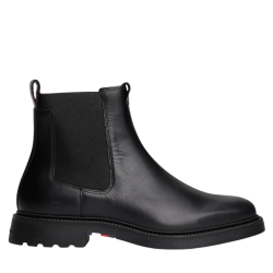 Ανδρικά Δερμάτινα Chelsea Μποτάκια Μαύρα Tommy Hilfiger FM0FM05591-BDS