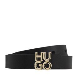 Γυναικεία Δερμάτινη Ζώνη Μαύρη Hugo 50554084-001