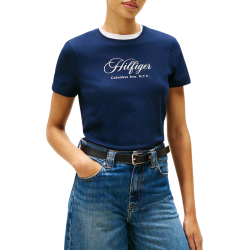 Γυναικείο T-shirt Navy Μπλε Tommy Hilfiger WW0WW46120-C1G