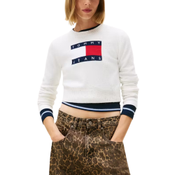 Γυναικείο Πουλόβερ Εκρού Tommy Jeans DW0DW21690-YBH