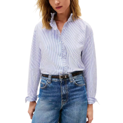 Γυναικείο Ριγέ Πουκάμισο Μπλε Tommy Hilfiger WW0WW46848-0X7
