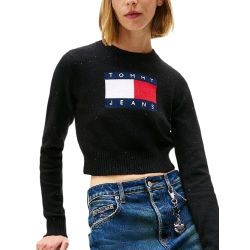 Γυναικείο Πουλόβερ Μαύρο Tommy Jeans DW0DW21690-BDS