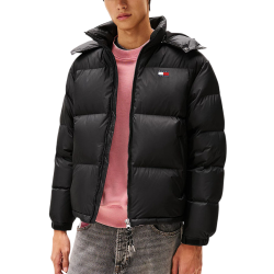 Ανδρικό Alaska Μπουφάν Μαύρο Tommy Jeans DM0DM22036-BDS
