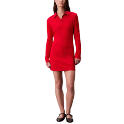 Γυναικείο Polo Φόρεμα Κόκκινο Calvin Klein LV047D228G-XMD