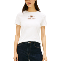 Γυναικείο T-shirt Λευκό Tommy Hilfiger WW0WW47316-YBL