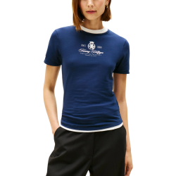 Γυναικείο T-shirt Navy Μπλε Tommy Hilfiger WW0WW47316-C1G
