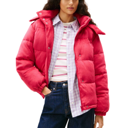 Γυναικείο Puffer Μπουφάν Φούξια Tommy Jeans DW0DW21668-XJP