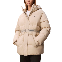 Γυναικείο Puffer Μπουφάν Μπεζ Calvin Klein LV047D507G-NSU