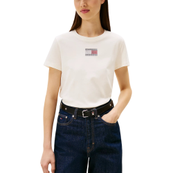 Γυναικείο T-shirt Off White Tommy Jeans DW0DW21965-YBH