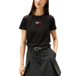 Γυναικείο T-shirt Μαύρο Tommy Jeans DW0DW21965-BDS