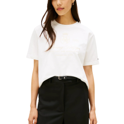 Γυναικείο T-shirt Λευκό Tommy Hilfiger WW0WW46118-YBL