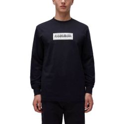 Ανδρικό Μακρυμάνικο S-Box T-shirt Μαύρο Napapijri NP0A4I3M-0411