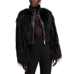 Γυναικεία Faux Γούνα Μαύρη Boss 50548357-001