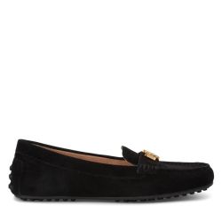 Γυναικεία Δερμάτινα Barnsbury Loafers Μαύρα Ralph Lauren 802821629018-BLACK