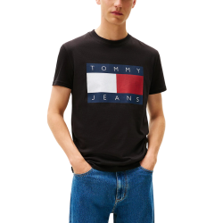 Ανδρικό T-shirt Μαύρο Tommy Jeans DM0DM22645-BDS