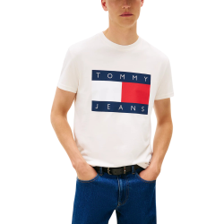 Ανδρικό T-shirt Εκρού Tommy Jeans DM0DM22645-YBH