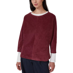 Γυναικείο Κοτλέ Φούτερ Μπορντό S.Oliver 2170099-3902