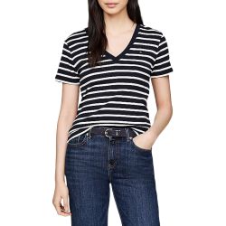 Γυναικείο Ριγέ T-shirt Navy Μπλε Tommy Hilfiger WW0WW40584-02C