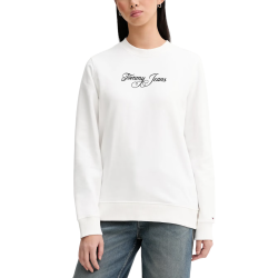 Γυναικείο Φούτερ Λευκό Tommy Jeans DW0DW21922-YBL