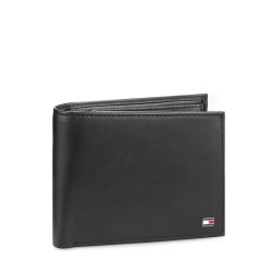Ανδρικό Δερμάτινο Eton Πορτοφόλι Μαύρο Tommy Hilfiger AM0AM00652-002