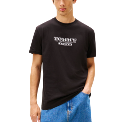 Ανδρικό T-shirt Μαύρο Tommy Jeans DM0DM22322-BDS