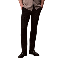 Ανδρικό Slim Cargo Παντελόνι Μαύρο Calvin Klein LV04LC619G-UB1