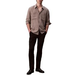 Ανδρικό Slim Cargo Παντελόνι Μαύρο Calvin Klein LV04LC619G-UB1