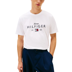 Ανδρικό T-shirt Λευκό Tommy Hilfiger MW0MW41455-YBR