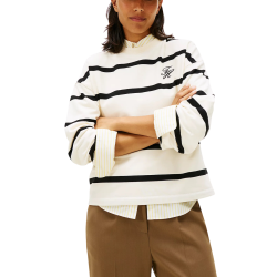 Γυναικείο Φούτερ Εκρού Tommy Hilfiger WW0WW48431-0AB