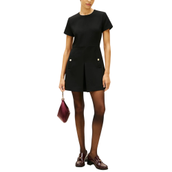 Γυναικείο Κοντομάνικο Φόρεμα Μαύρο Tommy Hilfiger WW0WW47970-BDS