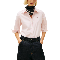 Γυναικείο Ριγέ Πουκάμισο Ροζ Tommy Hilfiger WW0WW47169-0D5