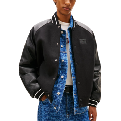 Ανδρικό Varsity Μπουφάν Μαύρο Tommy Jeans DM0DM22439-BDS