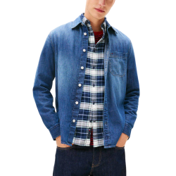 Ανδρικό Τζιν Πουκάμισο Navy Μπλε Tommy Jeans DM0DM22303-1BK