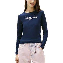 Γυναικείο Slim Μακρυμάνικο T-shirt Navy Μπλε Tommy Jeans DW0DW21844-C1G