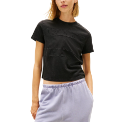 Γυναικείο T-shirt Μαύρο Tommy Jeans DW0DW22539-BDS