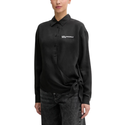 Γυναικείο Πουκάμισο Μαύρο Karl Lagerfeld Jeans B1W11026-999 BLACK