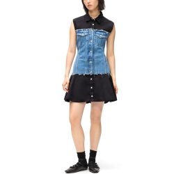 Γυναικείο Αμάνικο Φόρεμα Karl Lagerfeld Jeans B1W13035-1GK WASHED BLUE BLACK