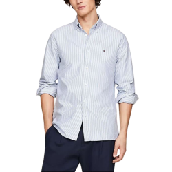 Ανδρικό Ριγέ Πουκάμισο Μπλε Tommy Hilfiger MW0MW36238-0A8