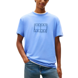 Ανδρικό T-shirt Γαλάζιο Tommy Jeans DM0DM22317-C58