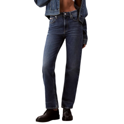 Γυναικείο Straight Τζιν Navy Μπλε Calvin Klein LV047D743G-YYG