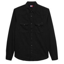 Ανδρικό Πουκάμισο Μαύρο Tommy Jeans DM0DM22432-1BZ