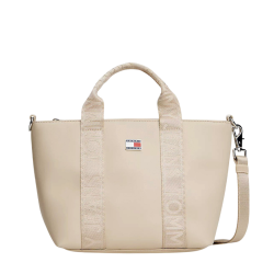 Γυναικεία Mini Tote Τσάντα Μπεζ Tommy Jeans AW0AW18063-ABY