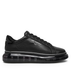 Ανδρικά Δερμάτινα Kapri Kushion Rsg Sneakers Μαύρα Karl Lagerfeld KL52615-00X BLACK