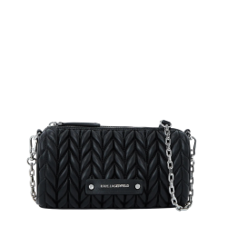 Γυναικείο K/Weave Τσαντάκι Μαύρο Karl Lagerfeld B2W30279-1AV BLACK NICKEL