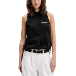 Γυναικείο Αμάνικο Πουκάμισο Μαύρο Karl Lagerfeld Jeans B2W11020-999 BLACK