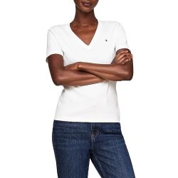 Γυναικείο T-shirt Λευκό Tommy Hilfiger WW0WW40584-02Z