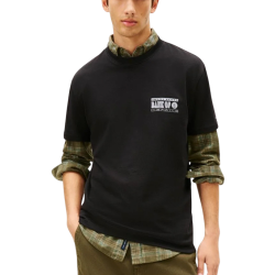 Ανδρικό T-shirt Μαύρο Tommy Jeans DM0DM22329-BDS